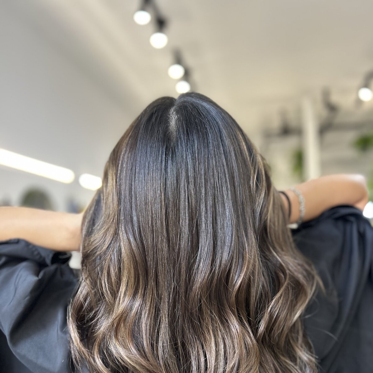 Balayage caramel highlights at Luxe Hair Lounge Brooklyn